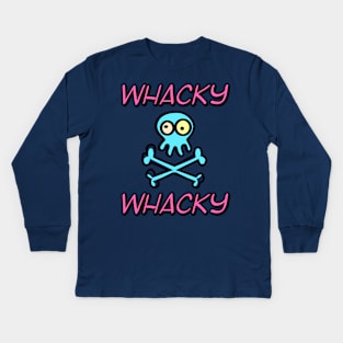 Whacky skull crazy skull birthday gift shirt Kids Long Sleeve T-Shirt